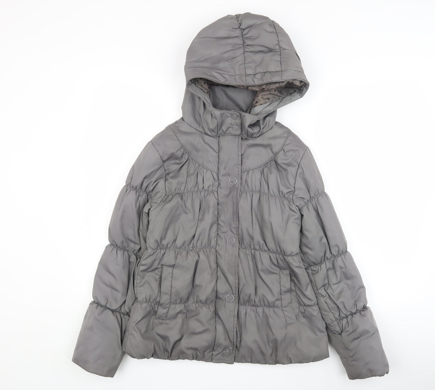 Marks and Spencer Girls Grey Puffer Jacket 11-12 Years