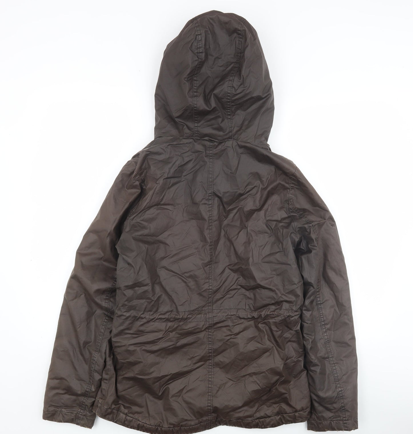 Womens UK Size 4 H&M Brown Parka Coat