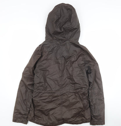 Womens UK Size 4 H&M Brown Parka Coat