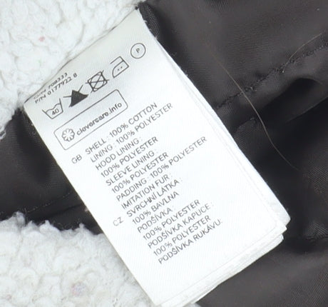 Womens UK Size 4 H&M Brown Parka Coat