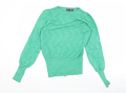 Womens UK Size XS Marks and Spencer Green Pullover Jumper