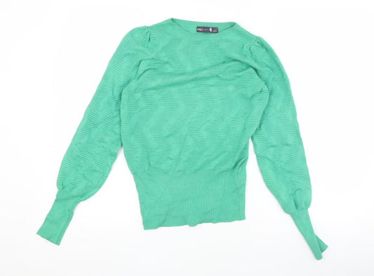 Womens UK Size XS Marks and Spencer Green Pullover Jumper