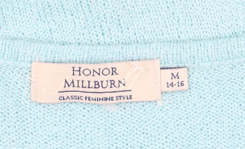 Womens UK Size M Honor Millburn Blue Pullover Jumper