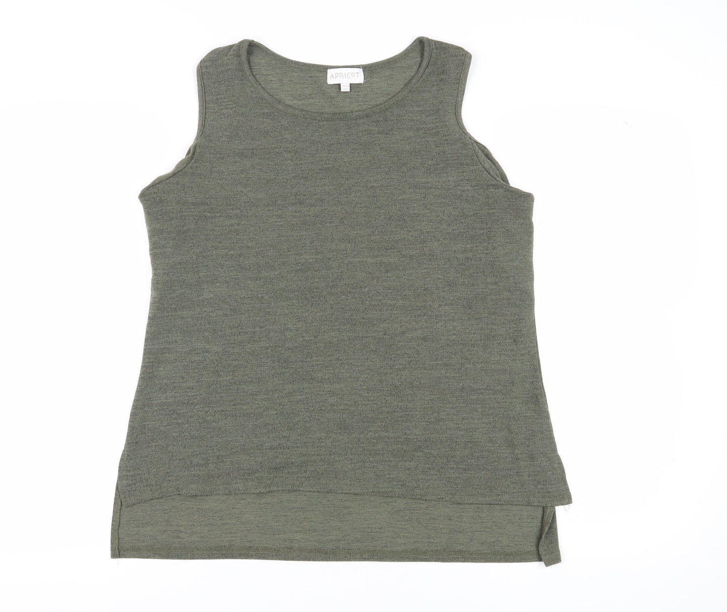 Womens UK Size 14 Apricot Green Basic Tank