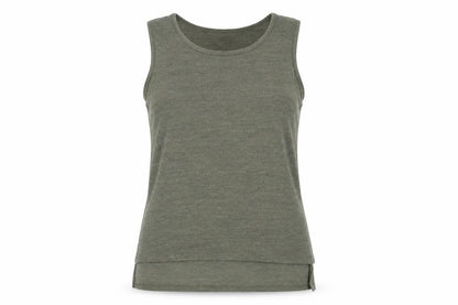 Womens UK Size 14 Apricot Green Basic Tank