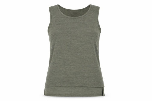 Womens UK Size 14 Apricot Green Basic Tank