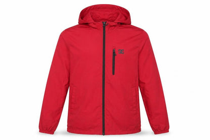 Mens UK Size S DC Red Windbreaker Coat