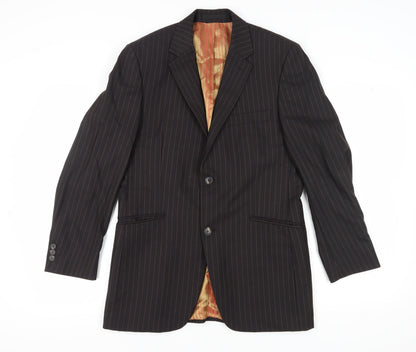 Mens UK Size 38 Jeff Banks Regular Brown Suit Jacket