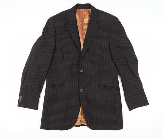 Mens UK Size 38 Jeff Banks Regular Brown Suit Jacket