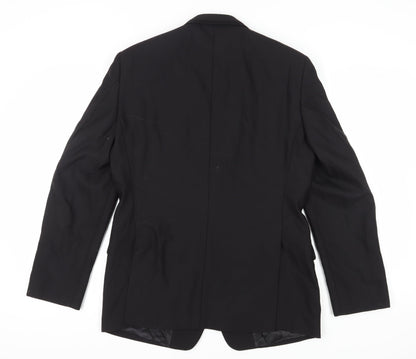 Austin Reed Men's Black Wool Blazer - 40R Formal Classic