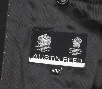 Austin Reed Men's Black Wool Blazer - 40R Formal Classic
