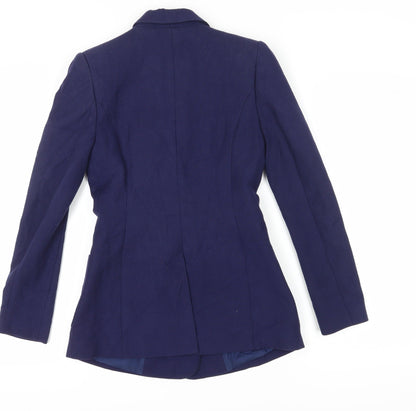 Reiss Women's Blue XS Double-Breasted Blazer