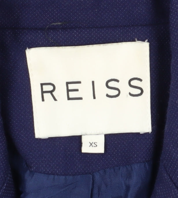 Reiss Women's Blue XS Double-Breasted Blazer