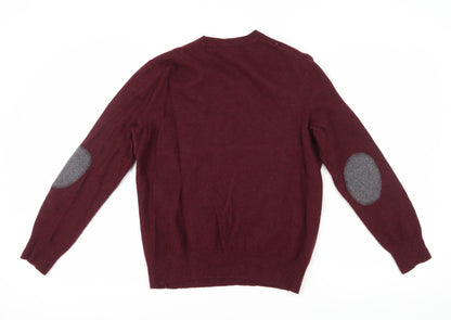 Banana Republic Red Wool Pullover Unisex M Jumper