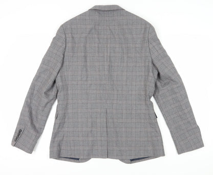 Mens UK Size 40 Jeff Banks Regular Grey Suit Jacket