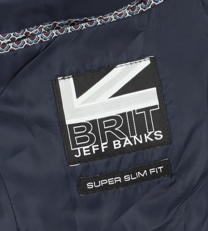 Mens UK Size 40 Jeff Banks Regular Grey Suit Jacket