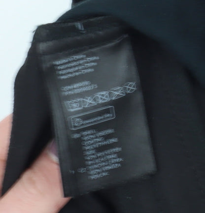 H&M Women’s Black Pencil Skirt, Size 10, Zip Accents