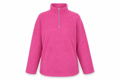 Front view of Roman Originals Women's Pink Pullover Sweatshirt - M