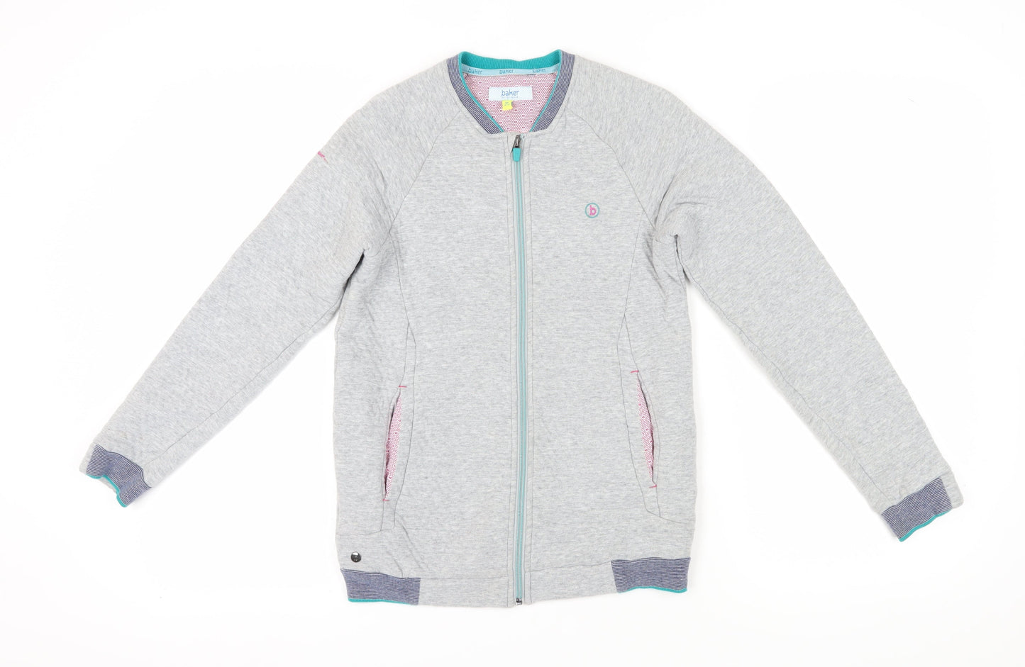Baker by Ted Baker Boys Grey Full Zip Sweatshirt 11-12Y