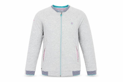 Front view of Baker by Ted Baker boys’ grey full zip sweatshirt 11-12y