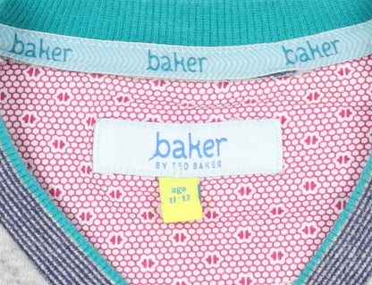 Baker by Ted Baker Boys Grey Full Zip Sweatshirt 11-12Y