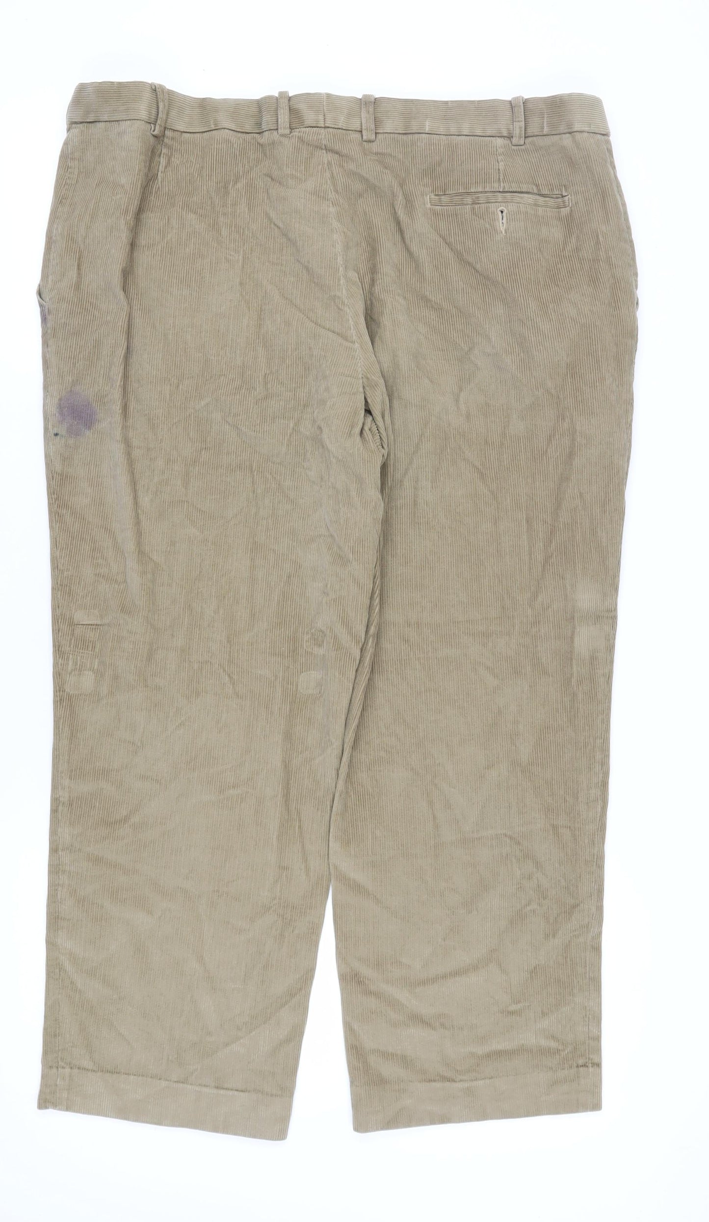 Marks and Spencer Beige Corduroy Trousers 42