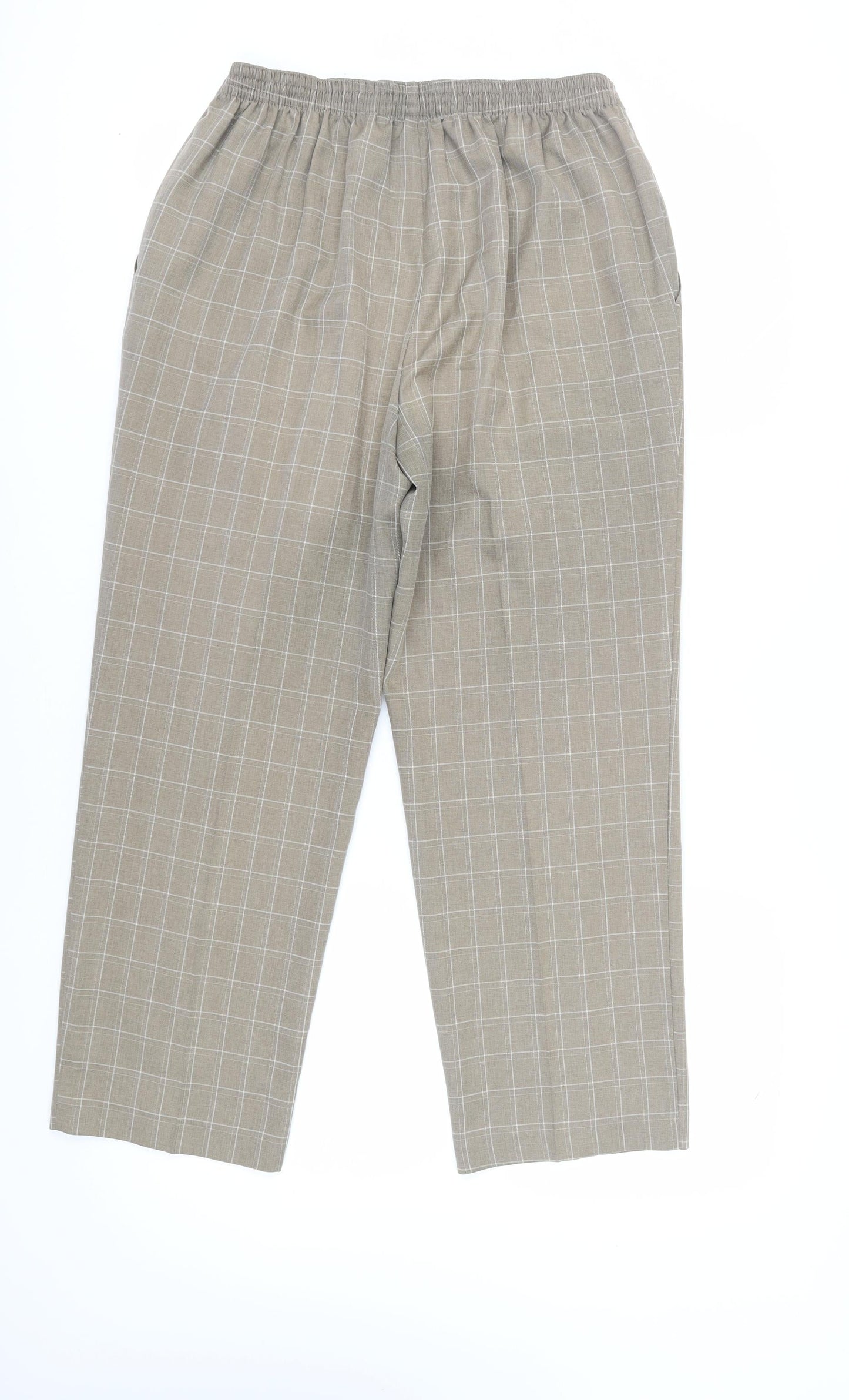 Womens UK Size 18 Marks and Spencer Regular Fit Dress Pants Brown Trousers