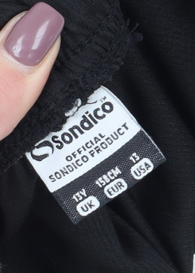 Sondico Boys Black Athletic Shorts 13 Years