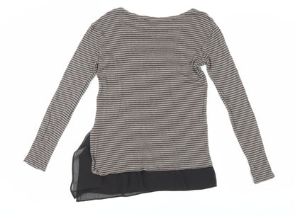 Womens UK Size 4 AllSaints Black Tunic Blouse