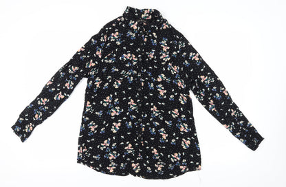 Womens UK Size 10 River Island Multicoloured Basic Blouse