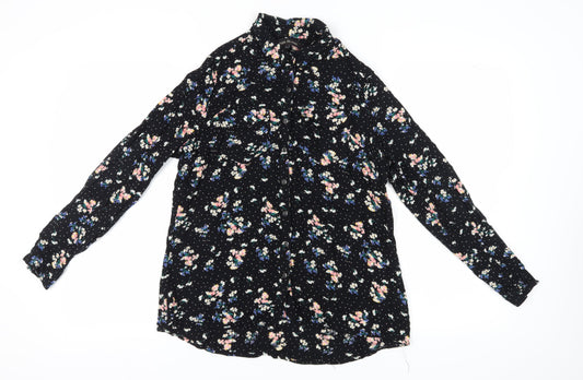 Womens UK Size 10 River Island Multicoloured Basic Blouse