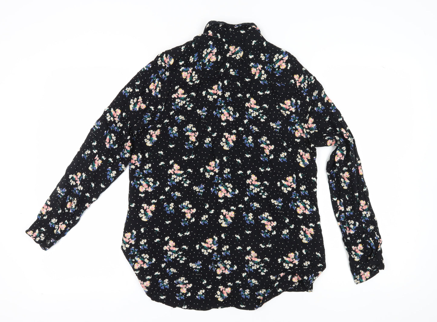 Womens UK Size 10 River Island Multicoloured Basic Blouse