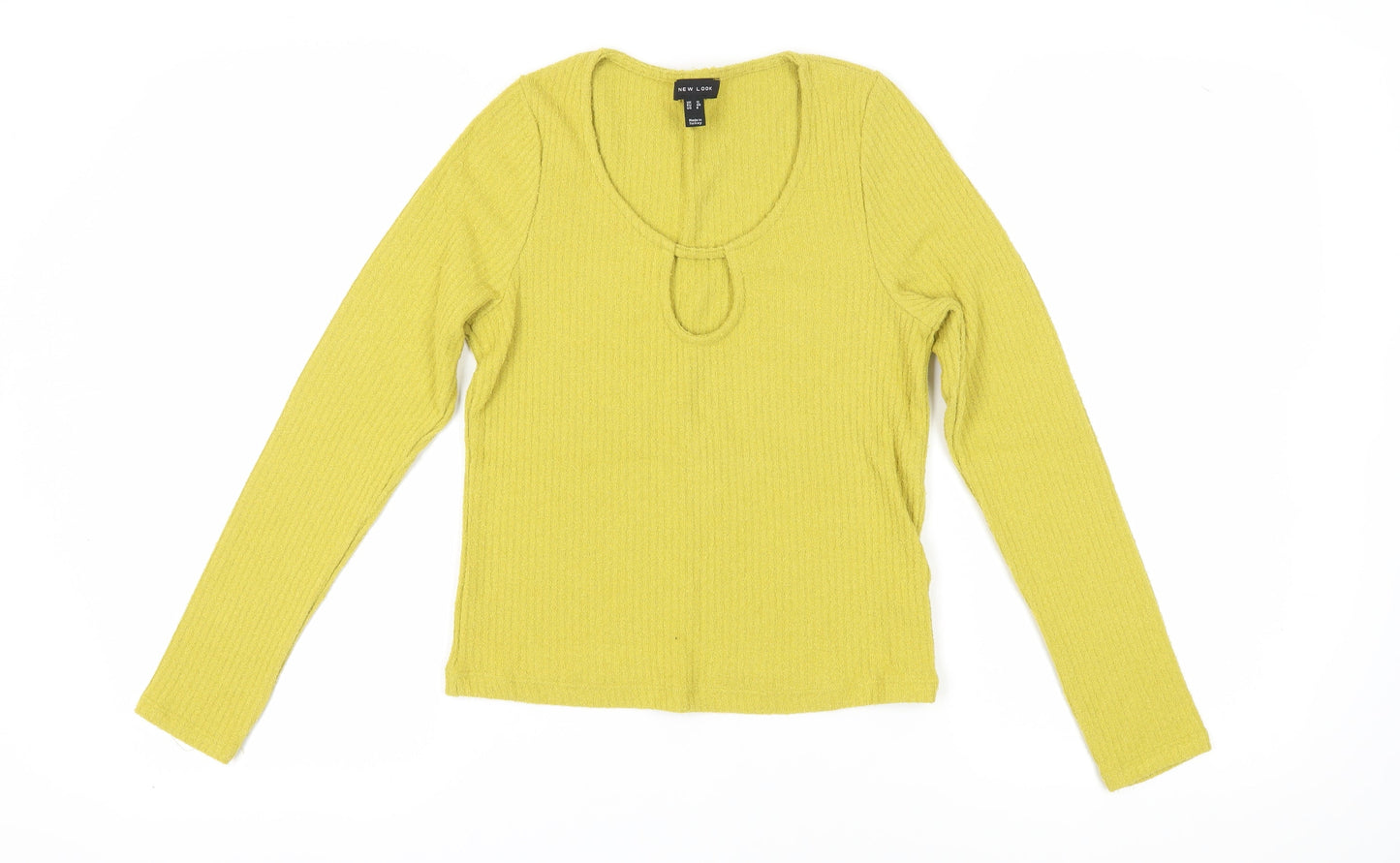 Womens UK Size 12 New Look Yellow Pullover Jumper