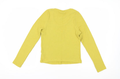 Womens UK Size 12 New Look Yellow Pullover Jumper