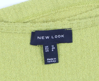 Womens UK Size 12 New Look Yellow Pullover Jumper