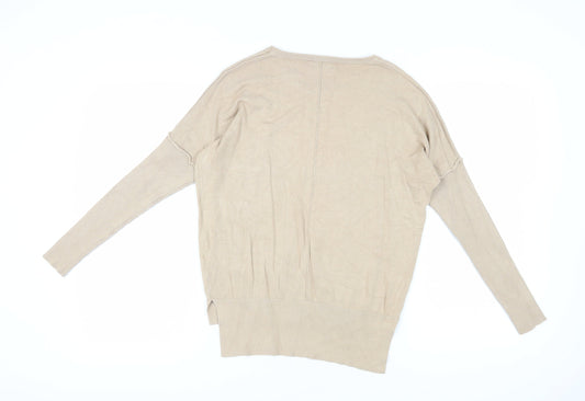 Womens UK Size XS GUESS Beige Pullover Jumper