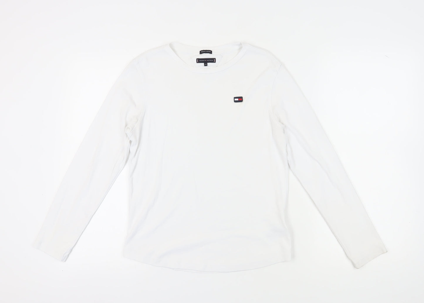 Tommy Hilfiger Unisex Kids White Long Sleeve T-Shirt