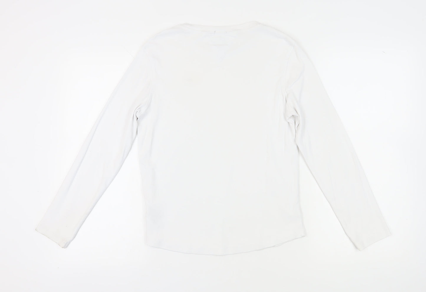 Tommy Hilfiger Unisex Kids White Long Sleeve T-Shirt