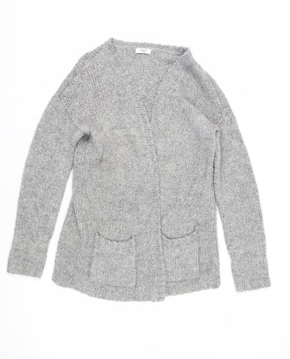 Womens UK Size L Jacqueline de Yong Grey Cardigan Jumper