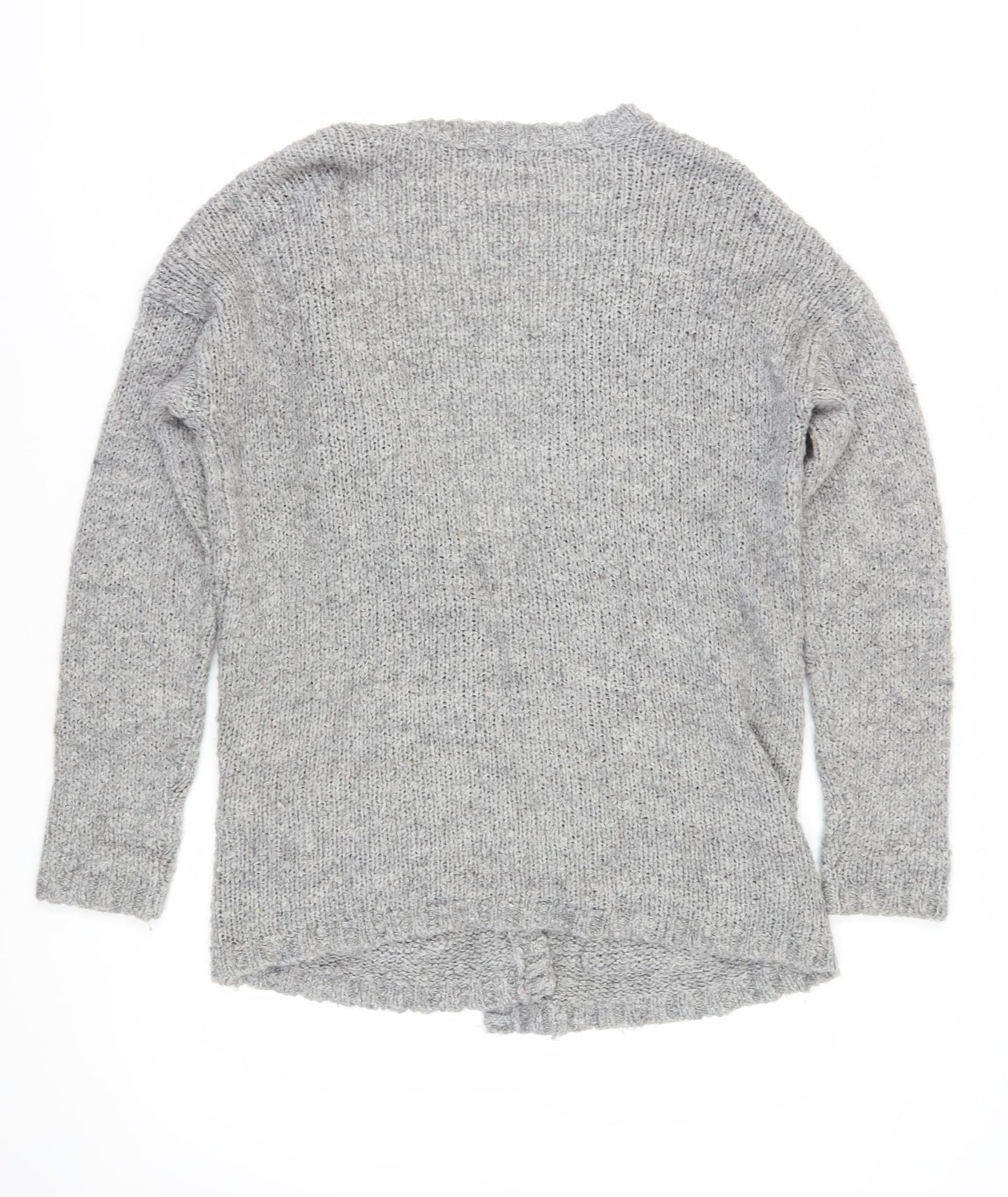 Womens UK Size L Jacqueline de Yong Grey Cardigan Jumper