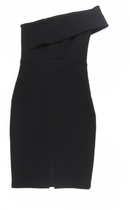 Whistles Women's Black Sheath Dress Size 8, Off Shoulder