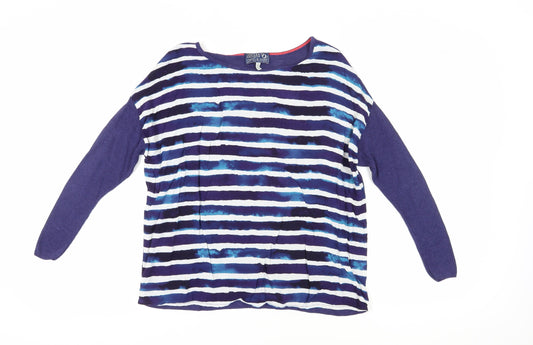 Womens UK Size XS Joules Blue Basic T-Shirt