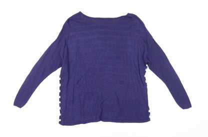 Womens UK Size XS Joules Blue Basic T-Shirt