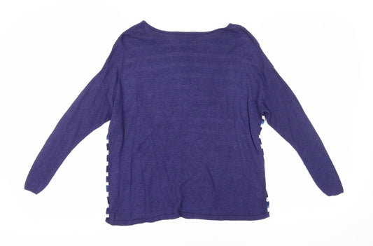 Womens UK Size XS Joules Blue Basic T-Shirt