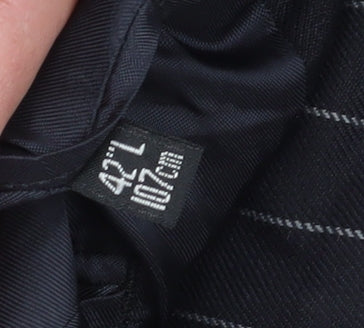 Mens UK Size 42 Dehavilland Regular Black Suit Jacket