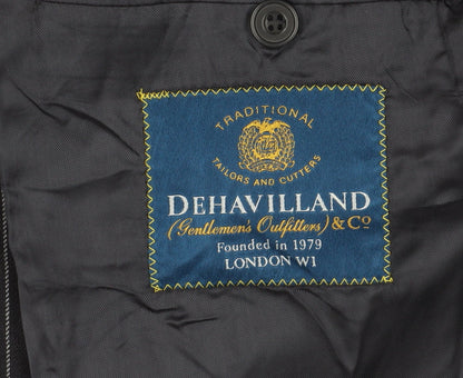 Mens UK Size 42 Dehavilland Regular Black Suit Jacket