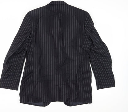 Mens UK Size 42 Dehavilland Regular Black Suit Jacket