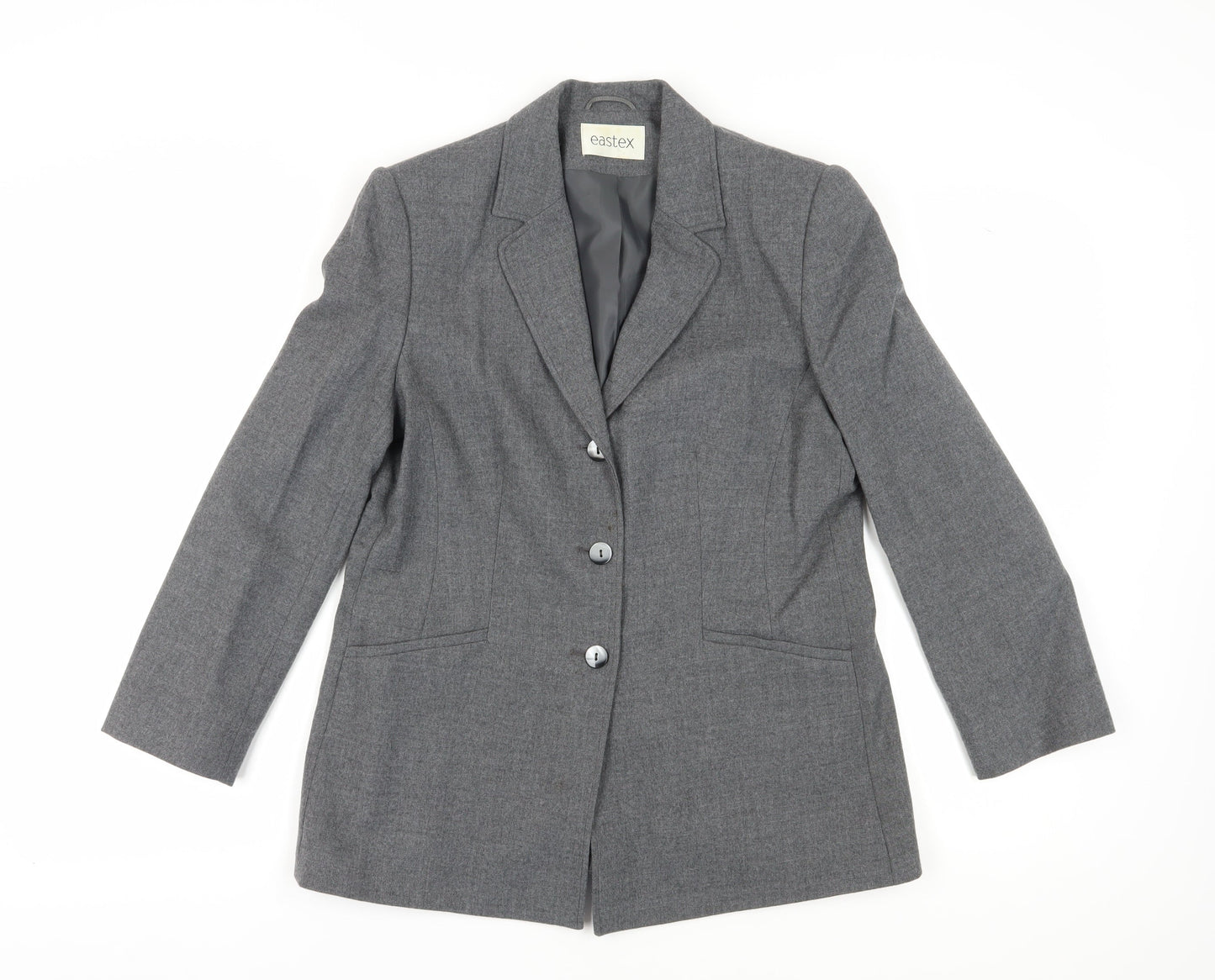 Eastex Women's Grey Wool Blazer Size 12