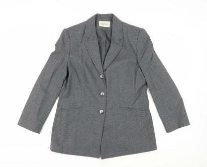 Eastex Women's Grey Wool Blazer Size 12