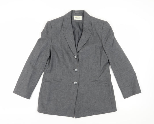 Eastex Women's Grey Wool Blazer Size 12